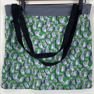 Handmade Tote Bag Satchel Tombstones Graveyard Lightweight